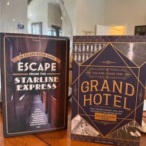 Set/2 Escape Room Games for Mystery Lovers. NEW Grand Hotel Starline Express